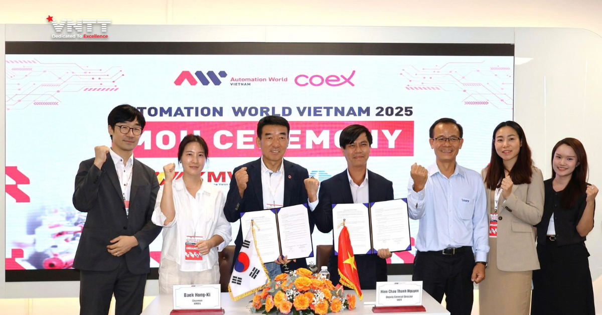 VNTT ký kết Bản Ghi Nhớ Hợp tác với KMVIA, thúc đẩy hợp tác trong lĩnh vực Thị giác máy, Sản xuất thông minh và Chuyển đổi số.