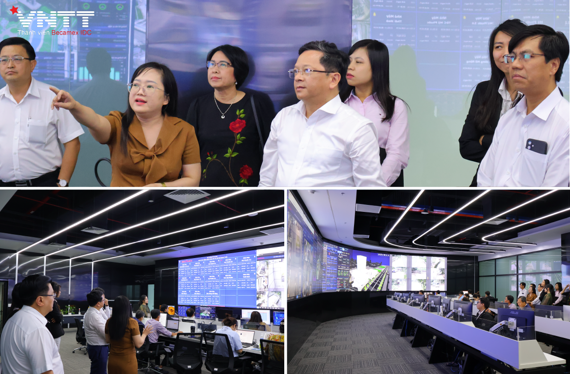 Đồng chí Nguyễn Đức Hiển, Phó Trưởng Ban Chính sách, Chiến lược Trung ương đến thăm Trung tâm Điều hành Thông minh (IOC)