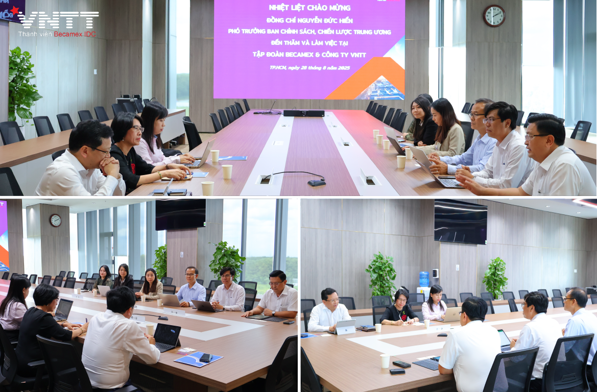 Đồng chí Nguyễn Đức Hiển, Phó Trưởng Ban Chính sách, Chiến lược Trung ương đến thăm và làm việc tại Trụ sở Tập đoàn Becamex