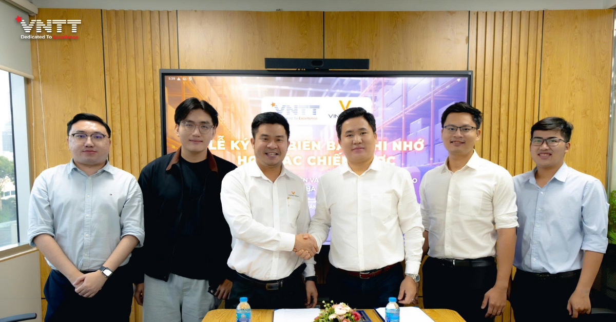 VNTT VÀ VINATECH KÝ KẾT BIÊN BẢN GHI NHỚ HỢP TÁC, THÚC ĐẨY CHUYỂN ĐỔI SỐ VÀ PHÁT TRIỂN CÔNG NGHỆ NHÀ KHO – LOGISTICS THÔNG MINH