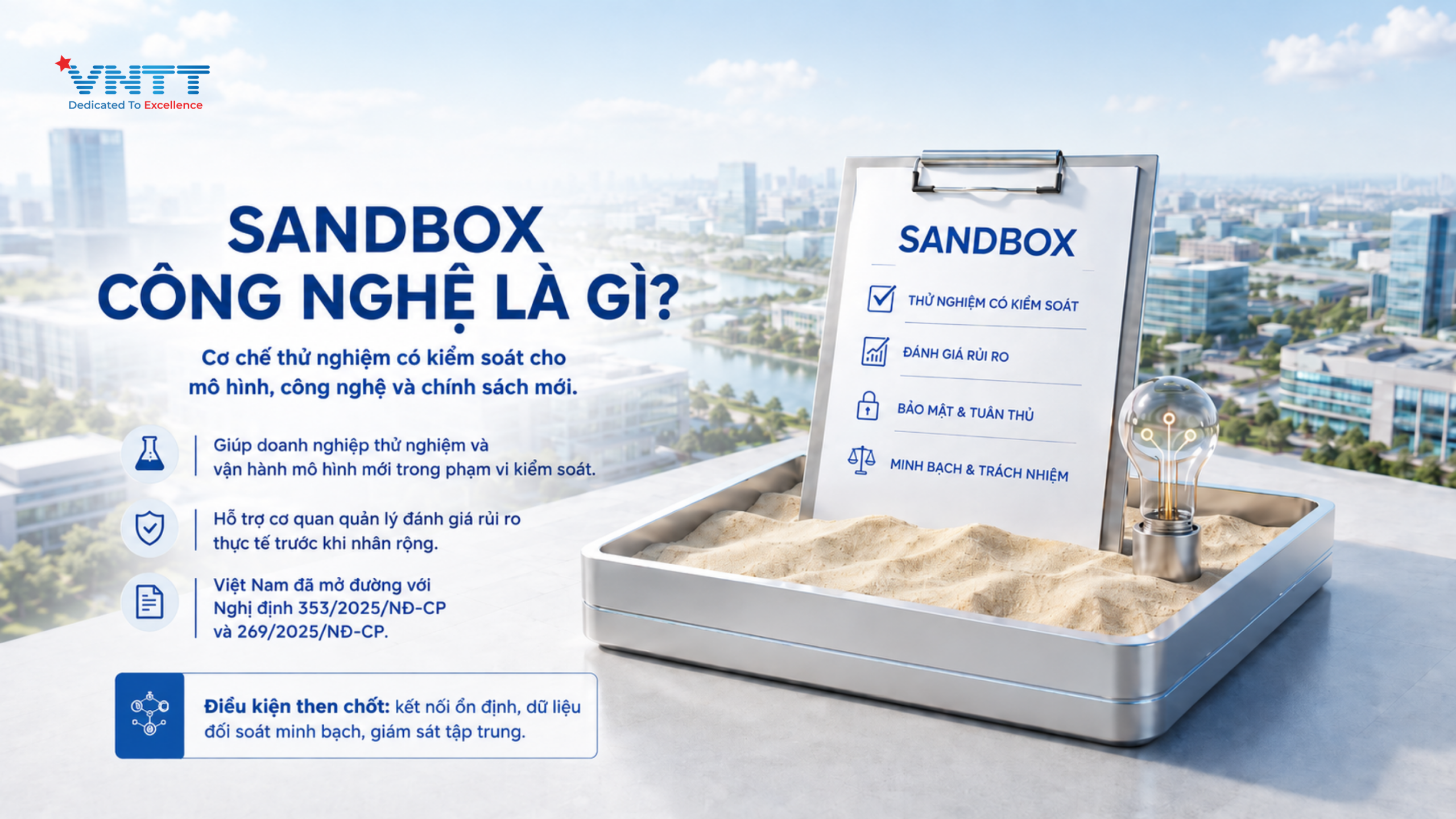 Sandbox - cơ chế thử nghiệm có kiểm soát. Ảnh: VNTT