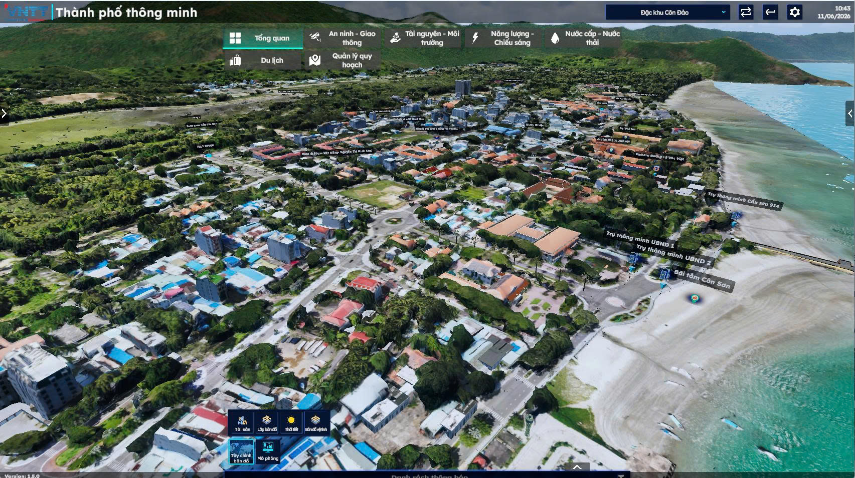 Giao diện trực quan và hình ảnh hoàn thiện của nền tảng Digital Twin.