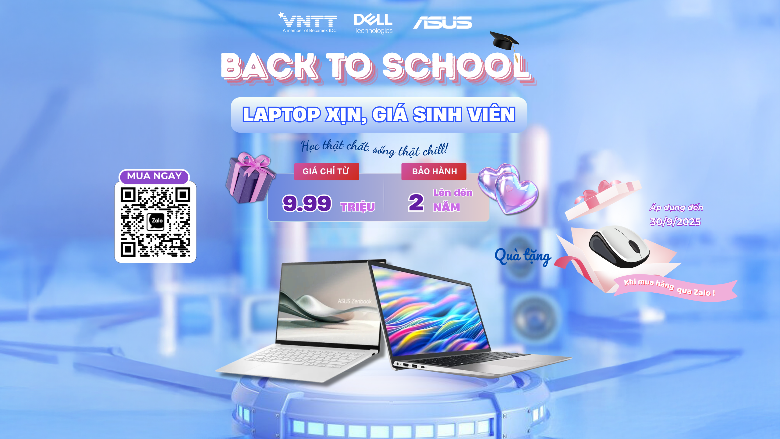 MỪNG NĂM HỌC MỚI - MUA LAPTOP TẶNG CHUỘT XỊN