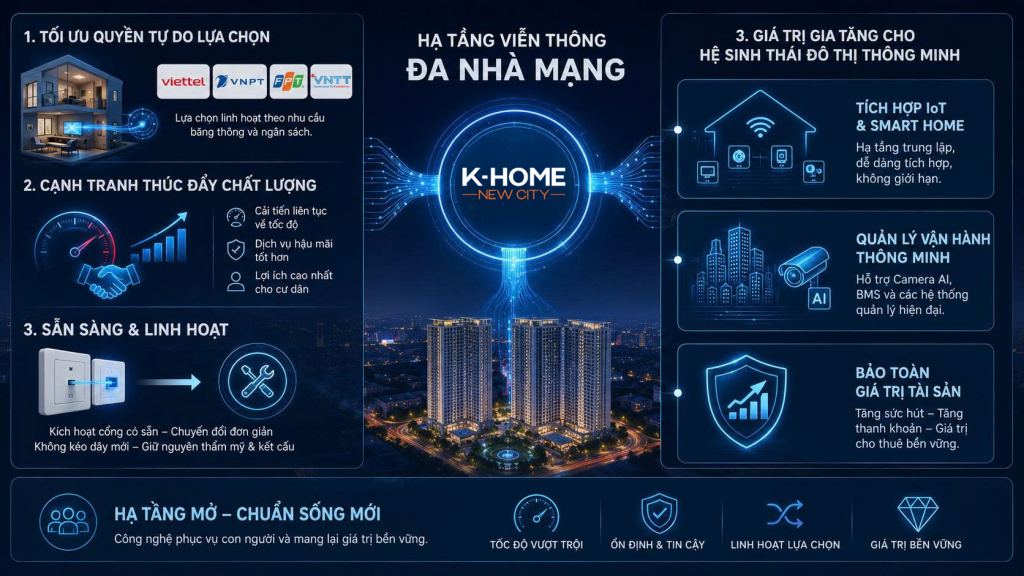 Hạ Tầng Viễn Thông Đa Nhà Mạng Tại K-Home Bình Dương