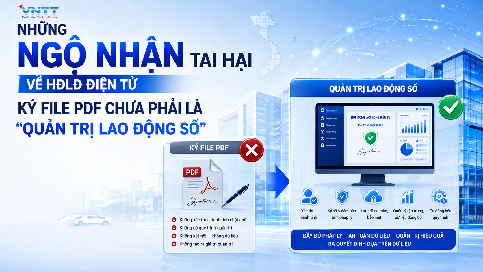 Những Ngộ Nhận Tai Hại Về HĐLĐ Điện Tử: Ký File PDF Chưa Phải Là “Quản Trị Lao Động Số”