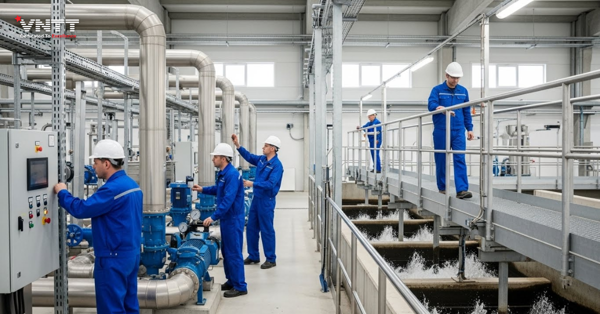 Vì sao bảo trì quyết định hiệu quả và độ tin cậy của nhà máy xử lý nước thải