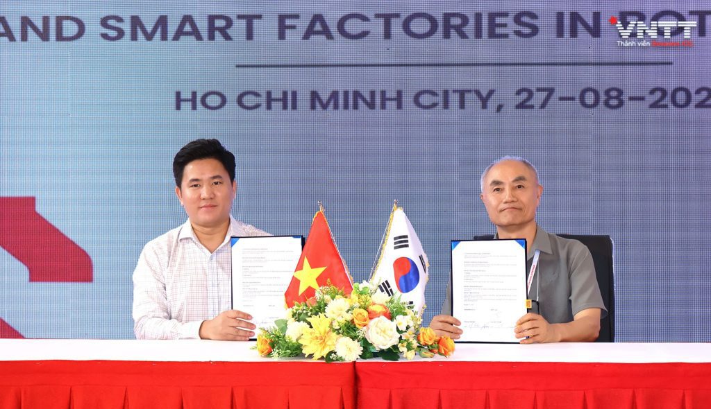 VNTT và SmarterBuild ký kết Bản Ghi Nhớ hợp tác phát triển dự án Thành phố Thông minh và Công nghiệp Thông minh với sự hỗ trợ từ chính phủ Hàn Quốc qua các dự án ODA, và Triển khai Giải pháp Thành phố Thông minh của VNTT tại Hàn Quốc