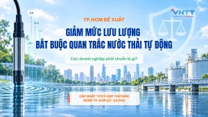 Đề xuất giảm ngưỡng quan trắc nước thải tự động tại TP.HCM 2026. Ảnh: VNTT