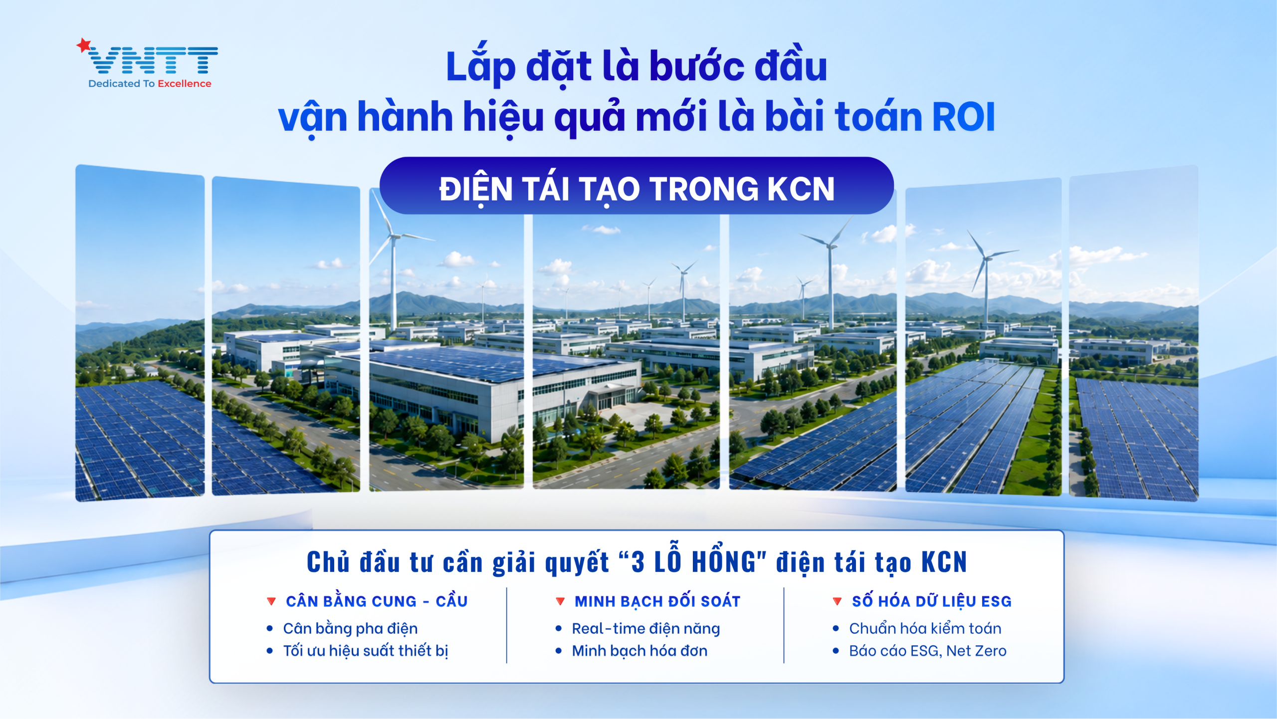 ba lỗ hổng mà CĐT KCN cần giải quyết để thương mại hoá điện sạch