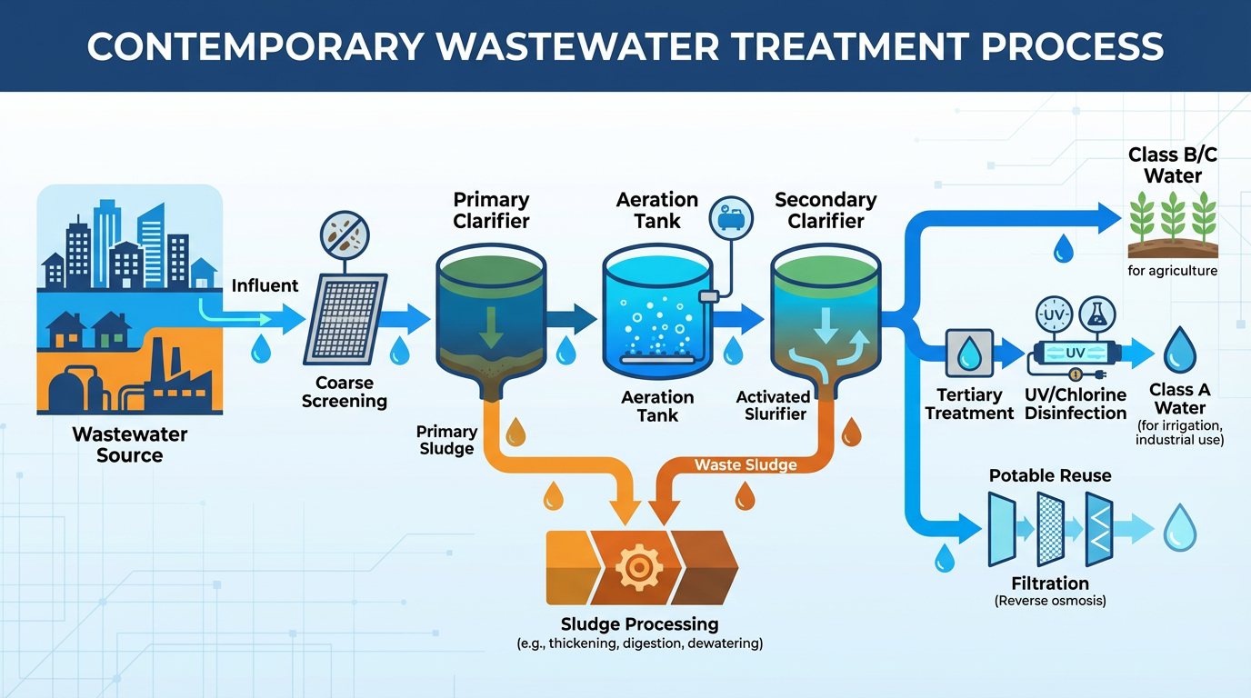 Sơ đồ xử lý nước thải
