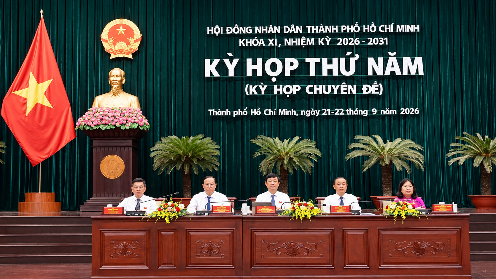 Kỳ họp thứ Năm (kỳ họp chuyên đề) HĐND TP.HCM khóa XI diễn ra ngày 21-22/9/2026. Ảnh: Báo Công Thương